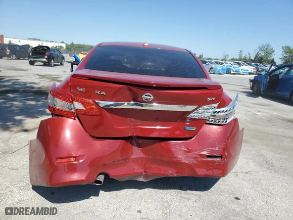 2013 Nissan Sentra SR with VIN 3N1AB7AP4DL796380, listed as a Copart auction lot 53377945 with 90,551 mi miles and Salvage Title. Bid and sale history available at carsss.com. Image 6.