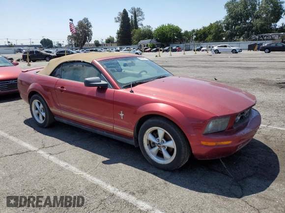 2007 Ford Mustang Deluxe with VIN 1ZVFT84N575271099, listed as a Copart auction lot 59233515 with 214,628 mi miles and Clean title. Bid and sale history available at DreamBid. Image 4.