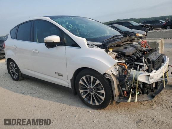 2017 Ford C-Max Energi Titanium with VIN 1FADP5FU3HL100162, listed as a Copart auction lot 62910724 with 68,736 mi miles and Salvage Title. Bid and sale history available at carsss.com. Image 4.