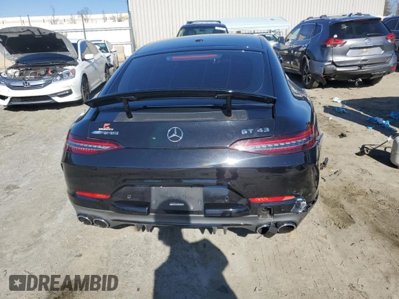 2021 Mercedes-Benz AMG GT 43 with VIN W1K7X5KB9MA037608, listed as a Copart auction lot 43580925 with 70,245 mi miles and Clean title. Bid and sale history available at DreamBid. Image 6.