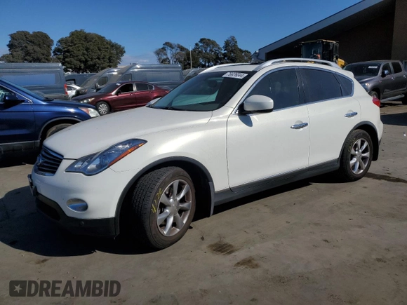 2008 Infiniti EX Journey with VIN JNKAJ09EX8M305671, listed as a Copart auction lot 76926044 with Not Provided miles and Salvage Title. Bid and sale history available at DreamBid. Image 1.