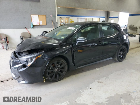 2021 Toyota Corolla Hatchback SE with VIN JTND4MBE9M3135094, listed as a Copart auction lot 71599094 with 51,063 mi miles and Salvage Title. Bid and sale history available at carsss.com. Image 1.