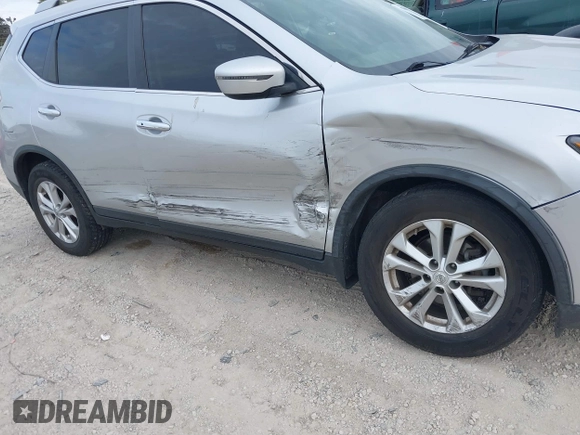 2016 Nissan Rogue SV with VIN KNMAT2MV8GP649804, listed as a IAAI auction lot 37808592 with 57,180 mi miles. Bid and sale history available at carsss.com. Image 6.