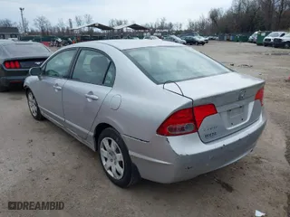 2008 Honda Civic Sdn LX with VIN 2HGFA16528H321854, listed as a IAAI auction lot 41886663 with 179,241 mi miles. Bid and sale history available at carsss.com. Image 3.