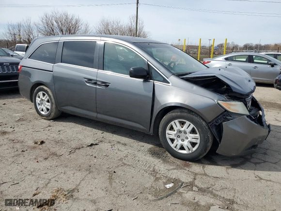 2013 Honda Odyssey LX with VIN 5FNRL5H21DB065383, listed as a Copart auction lot 49491005 with 171,503 mi miles and Salvage Title. Bid and sale history available at carsss.com. Image 4.