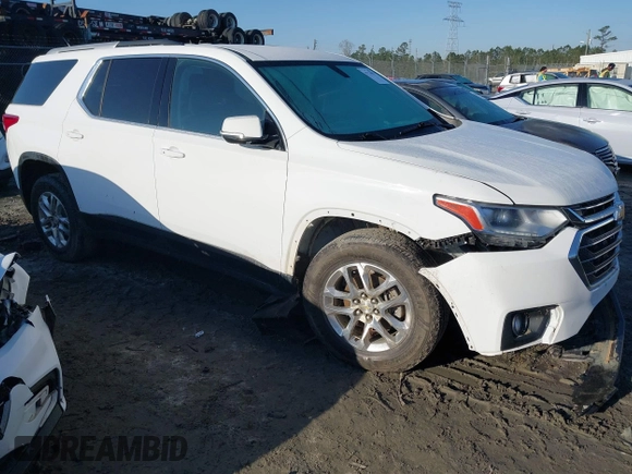 2018 Chevrolet Traverse LT Cloth with VIN 1GNERGKW5JJ206200, listed as a IAAI auction lot 41774993 with 142,587 mi miles. Bid and sale history available at carsss.com. Image 1.
