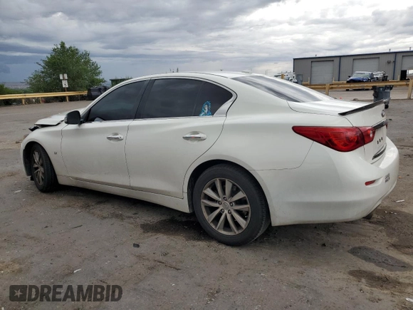 2015 Infiniti Q50 Premium with VIN JN1BV7AP6FM353667, listed as a Copart auction lot 62381025 with 119,482 mi miles and Salvage title. Bid and sale history available at DreamBid. Image 2.