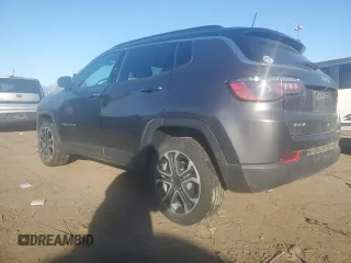 2024 Jeep Compass Limited z VIN 3C4NJDCN7RT590196, wystawiony jako Copart lot #51952935 z przebiegiem 18 926 mil mil oraz Czysty tytuł • Clean title. Historia ofert i sprzedaży dostępna na DreamBid. Obrazek 2.