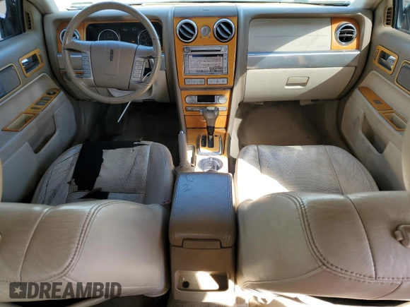 2008 Lincoln MKZ with VIN 3LNHM28T48R610461, listed as a Copart auction lot 48172705 with 169,389 mi miles and Salvage Title. Bid and sale history available at DreamBid. Image 8.