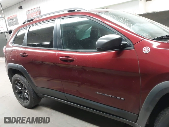 2019 Jeep Cherokee Trailhawk Elite with VIN 1C4PJMBX9KD157485, listed as a IAAI auction lot 41419531 with 63,208 mi miles. Bid and sale history available at carsss.com. Image 13.