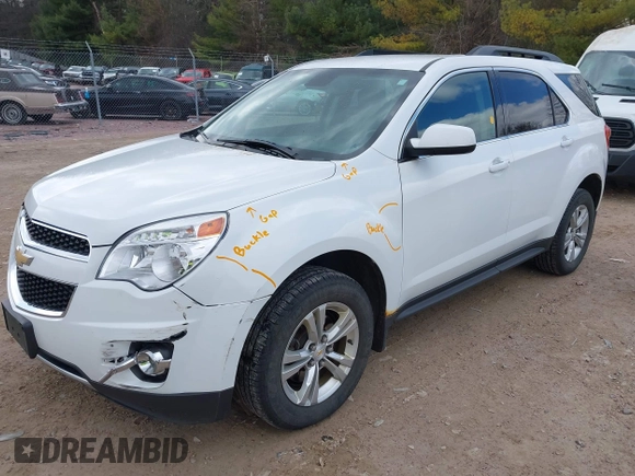 2013 Chevrolet Equinox LT with VIN 2GNFLEE36D6222483, listed as a IAAI auction lot 42006565 with 127,027 mi miles. Bid and sale history available at carsss.com. Image 2.