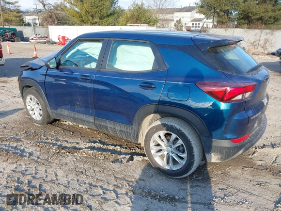 2021 Chevrolet TrailBlazer LS with VIN KL79MMS21MB064475, listed as a IAAI auction lot 41433235 with 23,369 mi miles and . Bid and sale history available at DreamBid. Image 3.