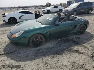 2001 Porsche Boxster with VIN WP0CA29861U621171, listed as a Copart auction lot 53575995 with 0 mi miles and Clean Title. Bid and sale history available at carsss.com. Image 1.