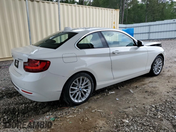 2016 BMW 2 Series 228i xDrive with VIN WBA1G9C54GV599426, listed as a Copart auction lot 57508325 with 36,586 mi miles and Salvage title. Bid and sale history available at DreamBid. Image 3.