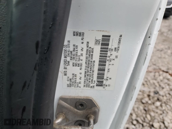 2014 Ford Transit Connect XL z VIN NM0LS7E72E1170736, wystawiony jako Copart lot #56558645 z przebiegiem 55 189 mil mil oraz Tytuł czysty. Historia ofert i sprzedaży dostępna na DreamBid. Obrazek 13.
