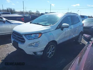 2019 Ford EcoSport SE with VIN MAJ6S3GL0KC267023, listed as a IAAI auction lot 41727186 with 63,774 mi miles and . Bid and sale history available at DreamBid. Image 2.