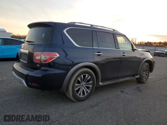 2018 Nissan Armada SV with VIN JN8AY2NC2J9558221, listed as a Copart auction lot 85910294 with 95,434 mi miles and Salvage Title. Bid and sale history available at carsss.com. Image 3.