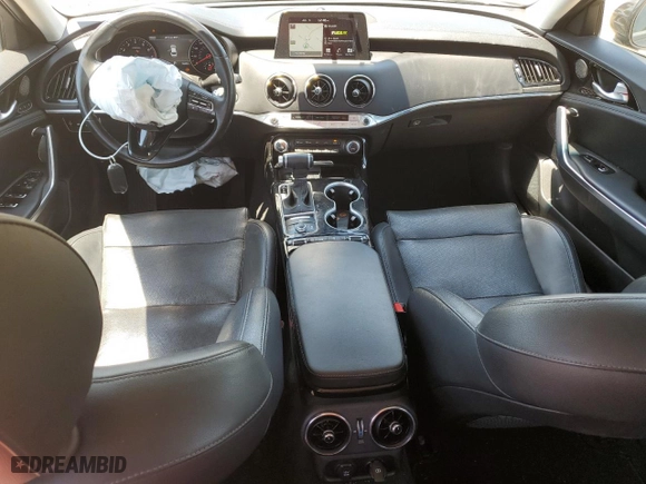 2019 Kia Stinger Premium with VIN KNAE25LA1K6052882, listed as a Copart auction lot 57794184 with 55,498 mi miles and Salvage Title. Bid and sale history available at carsss.com. Image 8.