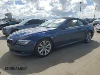 2008 BMW 6 Series 650i with VIN WBAEB53578CX62530, listed as a Copart auction lot 74052194 with 0 mi miles and Salvage Title. Bid and sale history available at carsss.com. Image 1.