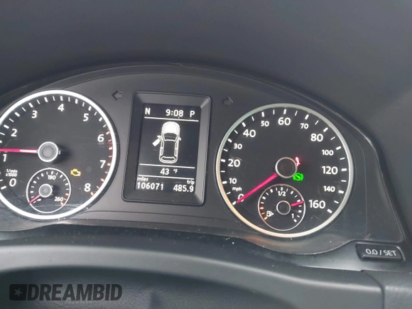 2011 Volkswagen Tiguan SE with VIN WVGBV7AXXBW546640, listed as a IAAI auction lot 41665036 with 106,071 mi miles and . Bid and sale history available at DreamBid. Image 7.