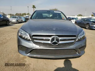 2021 Mercedes-Benz C 300 with VIN W1KWF8DBXMR638766, listed as a Copart auction lot 42577795 with 19,507 mi miles and Salvage Title. Bid and sale history available at carsss.com. Image 5.