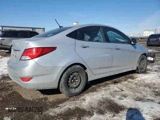 2017 Hyundai Accent SE with VIN KMHCT4AE9HU307981, listed as a Copart auction lot 46506845 with 101,763 mi miles and Salvage Title. Bid and sale history available at carsss.com. Image 3.