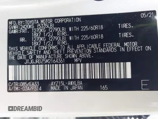 2021 Lexus NX 300h с VIN JTJGJRDZ5M2164361, выставлен на аукционе IAAI как лот 42068507 с пробегом 59 741 миль миль и . История ставок и продаж доступна на DreamBid. Изображение 9.