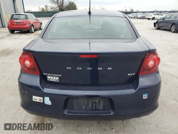 2014 Dodge Avenger SXT with VIN 1C3CDZCB4EN163493, listed as a Copart auction lot 82009014 with 103,428 mi miles and Salvage title. Bid and sale history available at DreamBid. Image 6.
