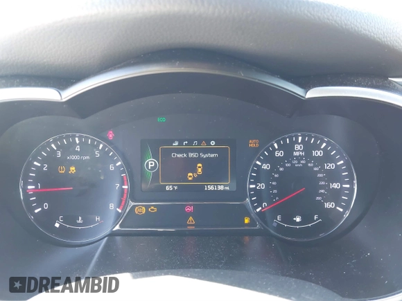 2015 Kia Optima SX Turbo with VIN 5XXGR4A63FG442597, listed as a IAAI auction lot 41533157 with 156,138 mi miles and . Bid and sale history available at DreamBid. Image 7.