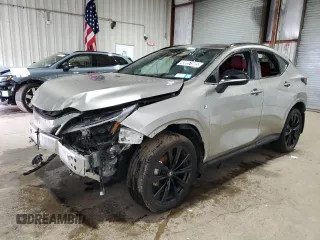 2024 Lexus NX 350 F Sport z VIN 2T2KGCEZ5RC031983, wystawiony jako Copart lot #49097585 z przebiegiem 6 402 mil mil oraz Czysty tytuł • Clean title. Historia ofert i sprzedaży dostępna na DreamBid. Obrazek 1.