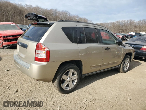 2009 Jeep Compass North with VIN 1J4FT47B89D189447, listed as a Copart auction lot 46283765 with 0 mi miles and Salvage Title. Bid and sale history available at carsss.com. Image 3.