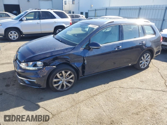 2018 Volkswagen Golf SportWagen SEL with VIN 3VWL17AU8JM756014, listed as a Copart auction lot 77156884 with 62,940 mi miles and Salvage Title. Bid and sale history available at carsss.com. Image 1.