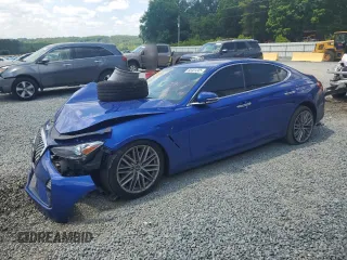 2021 Genesis G70 2.0T with VIN KMTG64LA1MU075945, listed as a Copart auction lot 56481205 with 88,160 mi miles and Salvage title. Bid and sale history available at DreamBid. Image 1.