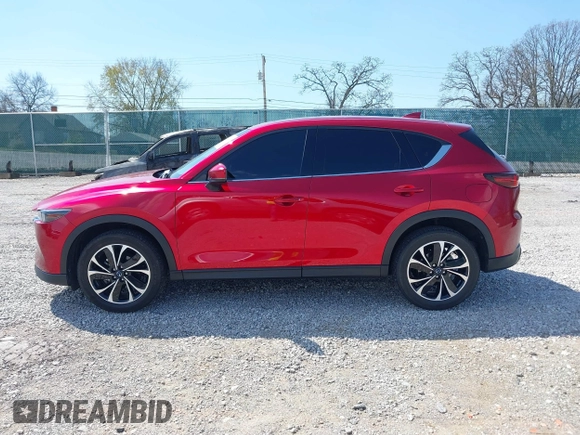 2022 Mazda CX-5 2.5 S Premium Package with VIN JM3KFBDM5N1532837, listed as a IAAI auction lot 41869721 with 59,249 mi miles. Bid and sale history available at carsss.com. Image 14.