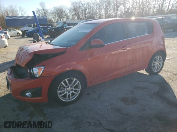 2013 Chevrolet Sonic LT with VIN 1G1JC6SH4D4108727, listed as a Copart auction lot 47113725 with 59,042 mi miles and Salvage Title. Bid and sale history available at carsss.com. Image 1.
