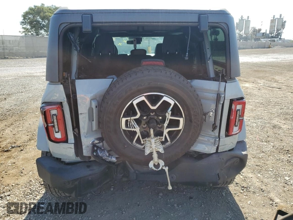 2024 Ford Bronco Outer Banks with VIN 1FMEE8BP4RLA20694, listed as a Copart auction lot 74290774 with 12,707 mi miles and Salvage Title. Bid and sale history available at DreamBid. Image 6.