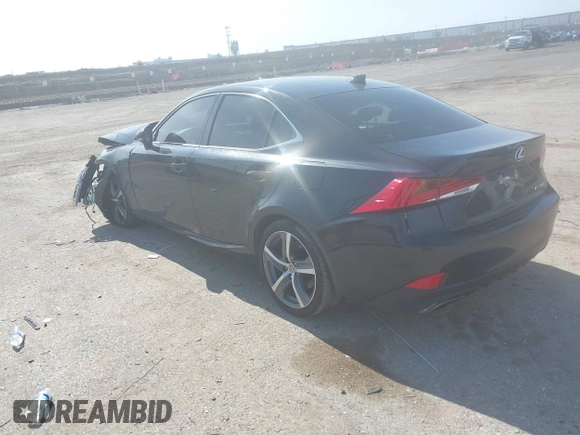 2020 Lexus IS with VIN JTHDA1D29L5101656, listed as a IAAI auction lot 41580146 with 39,772 mi miles. Bid and sale history available at carsss.com. Image 3.