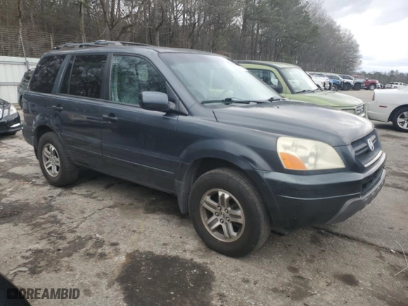 2005 Honda Pilot EX-L with NAVI with VIN 2HKYF18725H520896, listed as a Copart auction lot 47892185 with 210,658 mi miles and Clean Title. Bid and sale history available at carsss.com. Image 4.
