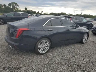 2021 Cadillac CT4 Premium Luxury with VIN 1G6DB5RK6M0129902, listed as a Copart auction lot 74397794 with 0 mi miles and Salvage Title. Bid and sale history available at carsss.com. Image 3.