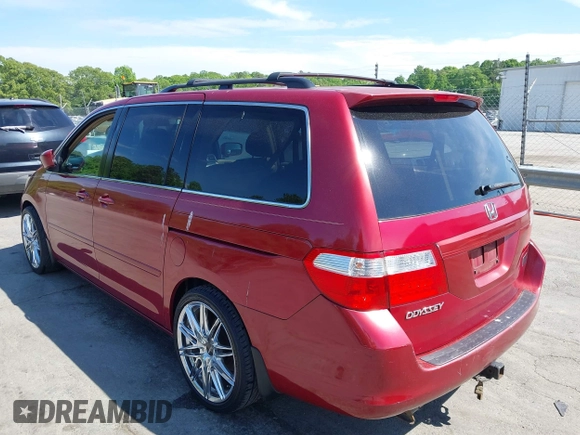 2006 Honda Odyssey EX-L with VIN 5FNRL38756B442865, listed as a IAAI auction lot 42115076 with 183,208 mi miles. Bid and sale history available at carsss.com. Image 3.