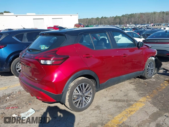 2021 Nissan Kicks SV with VIN 3N1CP5CV5ML487768, listed as a IAAI auction lot 41797568 with 40,182 mi miles. Bid and sale history available at carsss.com. Image 4.