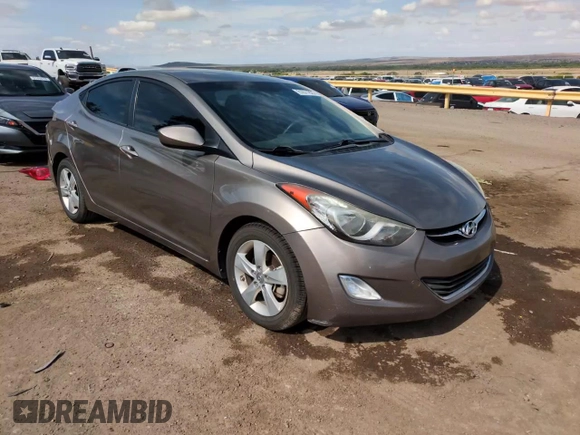 2013 Hyundai Elantra GLS with VIN 5NPDH4AE4DH454286, listed as a Copart auction lot 61671825 with 155,667 mi miles and Salvage title. Bid and sale history available at DreamBid. Image 14.