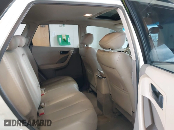 2003 Nissan Murano SL with VIN JN8AZ08W13W214133, listed as a IAAI auction lot 42057504 with 163,751 mi miles and . Bid and sale history available at DreamBid. Image 8.