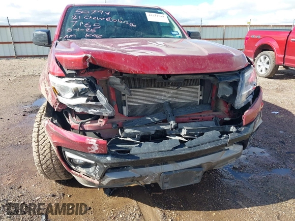 2021 Chevrolet Colorado 2WD Z71 with VIN 1GCGSDEN0M1107165, listed as a IAAI auction lot 42211981 with 115,906 mi miles and . Bid and sale history available at DreamBid. Image 6.