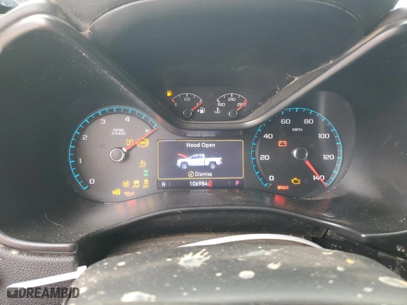 2021 Chevrolet Colorado 4WD ZR2 with VIN 1GCPTEE18M1178081, listed as a Copart auction lot 43258445 with 106,984 mi miles and Non Repairable. Bid and sale history available at carsss.com. Image 9.