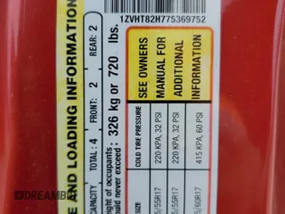 2007 Ford Mustang GT Deluxe z VIN 1ZVHT82H775369752, wystawiony jako Copart lot #48402155 z przebiegiem 99 959 mil mil oraz Szkoda całkowita • Salvage title. Historia ofert i sprzedaży dostępna na DreamBid. Obrazek 12.