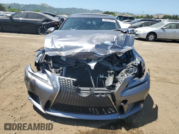 2014 Lexus IS 350 with VIN JTHBE1D23E5011935, listed as a Copart auction lot 56041275 with 54,897 mi miles and Salvage title. Bid and sale history available at DreamBid. Image 5.