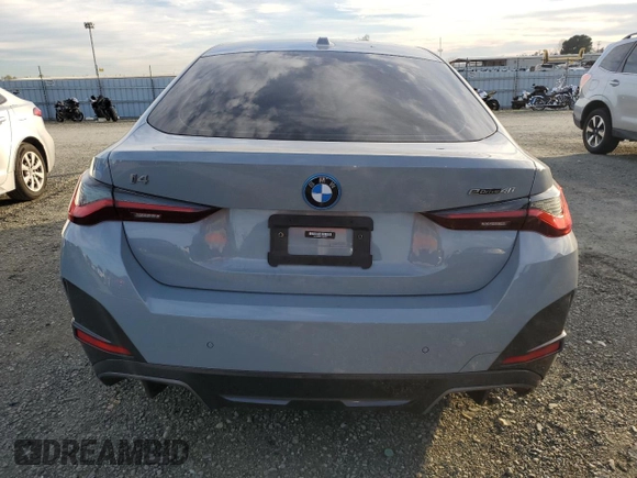 2023 BMW i4 eDrive40 with VIN WBY73AW07PFN84759, listed as a Copart auction lot 40086844 with 11,628 mi miles. Bid and sale history available at carsss.com. Image 6.