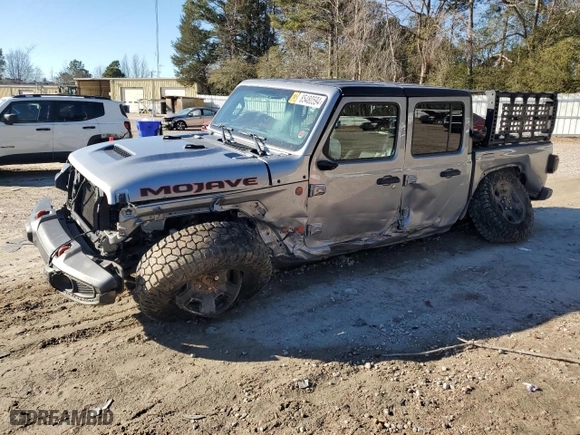2021 Jeep Gladiator Mojave with VIN 1C6JJTEG1ML573199, listed as a Copart auction lot 85480594 with 66,809 mi miles and Salvage Title. Bid and sale history available at carsss.com. Image 1.