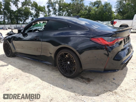2021 BMW M4 Competition with VIN WBS33AZ0XMCG10825, listed as a Copart auction lot 61214343 with 38,615 mi miles. Bid and sale history available at carsss.com. Image 2.
